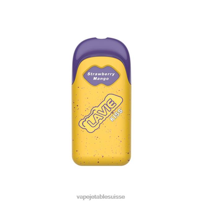Vape Shop Geneve - mangue fraise 0NJ60113 LAVIE KISS 8000 bouffées