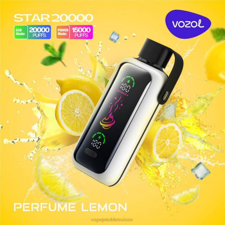 Vape Shop Geneve - parfum citron VOZOL STAR 20000 LZ2417