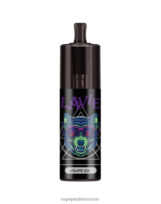 Vape Suisse - glace aux raisins 0NJ60331 LAVIE COLOUR BAR Contrôle du débit d'air 10 000 bouffées