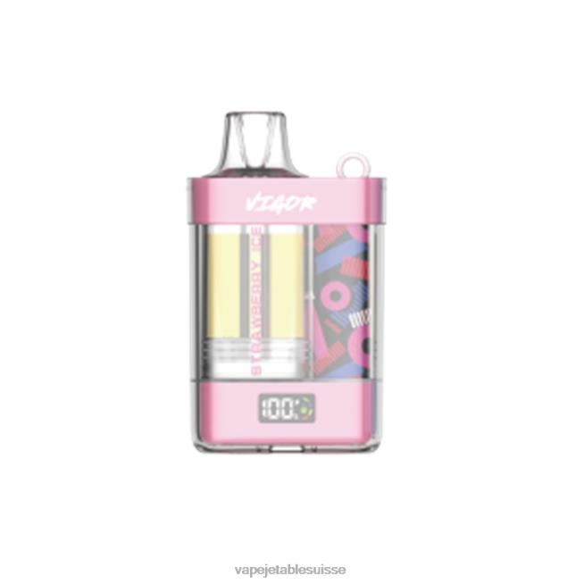 Vape Suisse - glace à la fraise 0NJ601 LAVIE VIGOR 15000 bouffées