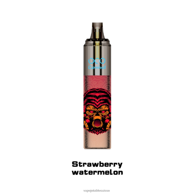 Vape Suisse - pastèque fraise 0NJ60358 LAVIE OCO carnaval 10000 bouffées