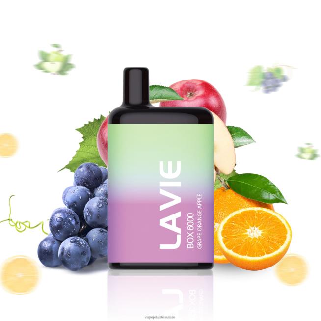 Vape Suisse - raisin orange pomme 0NJ60202 LAVIE BOX 6000 bouffées