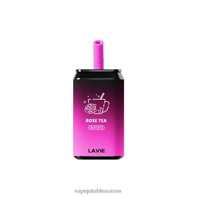 Vape Suisse - thé à la rose 0NJ60148 LAVIE Aurora 11000 bouffées
